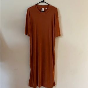 Terra-cotta Slinky Maxi Dress